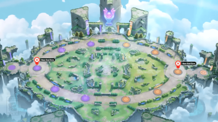 Pokemon UNITE - Base Goal Zone Theia Sky