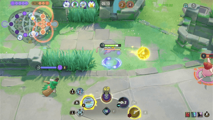 Pokemon UNITE - Mew Bursting Down a Target with Electro Ball.png