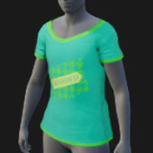 Branded, Scoop Neck, Short