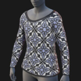 Scoop Neck, Patterned