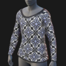 Scoop Neck, Patterned