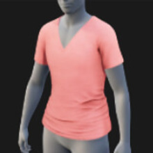 V-Neck, Short, Original