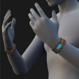 Bracelet, Turquoise, Corded