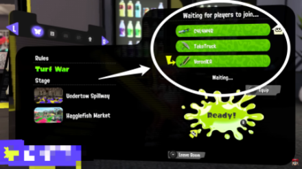 Splatoon 3 - Friends Party List