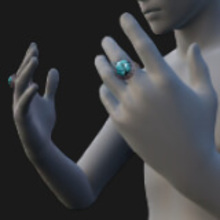 Ring, Round Turquoise