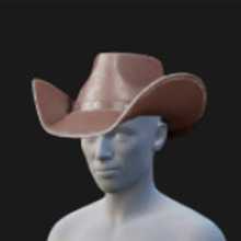 Western Hat, Leather