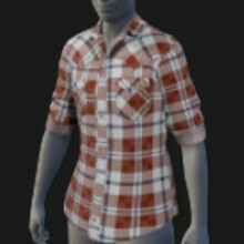 Flannel, Rolled Sleeves