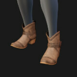 Boots, Cowboy, Short, Buckled