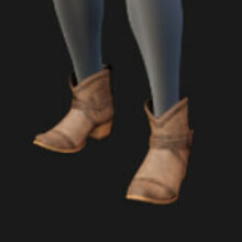 Boots, Cowboy, Short, Buckled