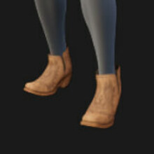 Boots, Cowboy, Short, Square