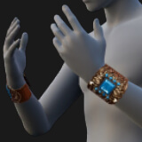 Cuff, Turquoise, Square