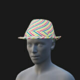 Trilby Hat, Stripes