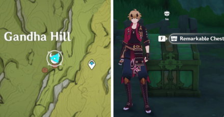Genshin Impact Remarkable Chest Location Gandha Hill #7