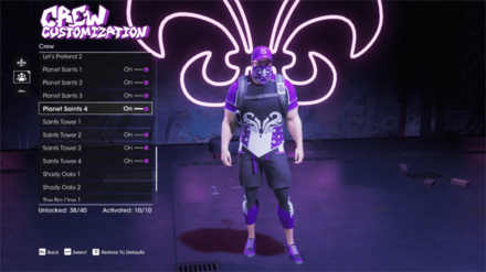 Saints Row - Pick Your Preferred Crew Outfits