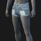 Shorts, Denim, Faded