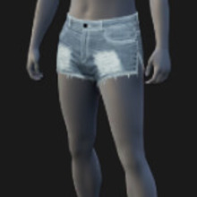 Shorts, Denim, Faded