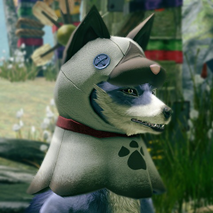 Felyne Mask Layered Armor Piece (Separate) (Palamute)