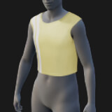 Crop Top, Crew Neck, Sleeveless