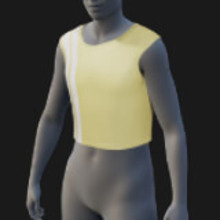 Crop Top, Crew Neck, Sleeveless