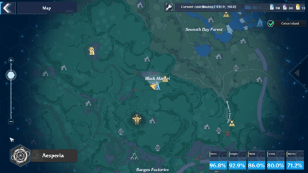 Tower of Fantasy - Hopkins Black Market Map Location