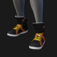 Sneakers, High Top, Straps