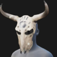 Mask, Skull, Bull