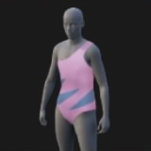 Swimsuit, One Shoulder