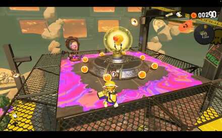 After climbing the wall, quickly splat the Octarian