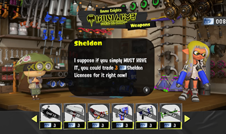 Splatoon 3 - Golden Sheldon License Weapons 3