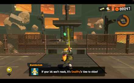 use small fry to grab things out of reach