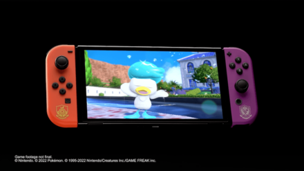 Pokemon Scarlet and Violet SV - Switch with Uva and Naranja Academy Icons