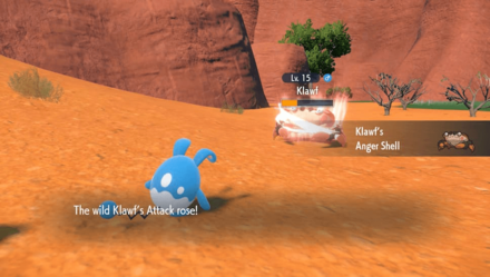 Pokemon Scarlet and Violet SV - Klawf Anger Shell Activating