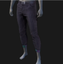 Pants, Stripes, Rolled Up