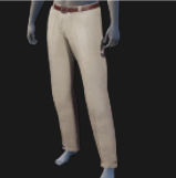 Pants, Pleated, Creased