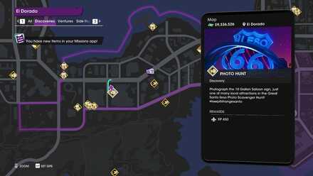 10 Gallon Saloon Sign - Map View