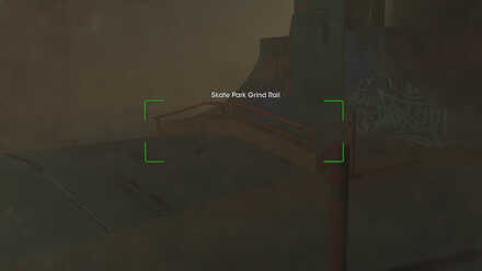Skate Park Grind Rail - In-game View