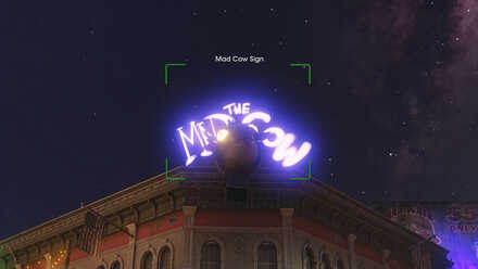 Mad Cow Sign - In-game View