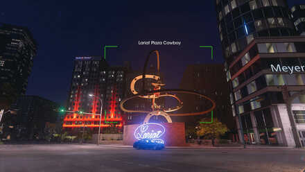 Lariat Plaza Cowboy - In-game View