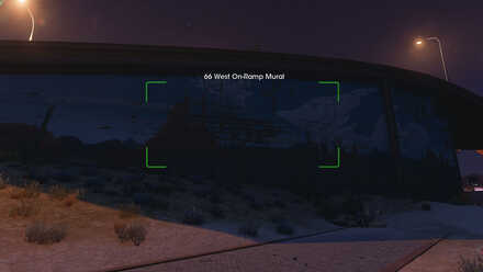 66 West On-Ramp Mural - In-game View