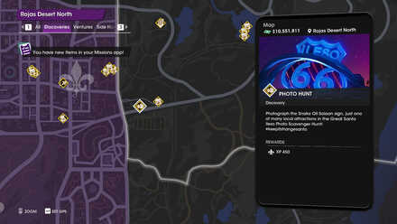 Snake Oil Saloon Sign - Map View