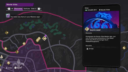 Monte Vista Market Sign - Map View