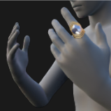 Ring, Turquoise (Left)