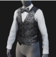 Button-Up, Bow Tie and Vest