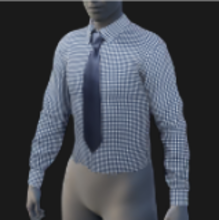 Button-Up, Tie, Squares