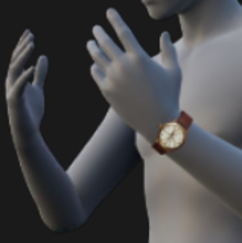 Watch, Leather, Thick (Left)