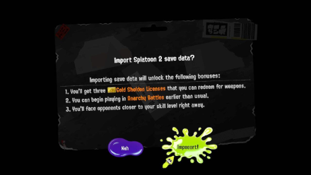 Splatoon 3 Import Save Data