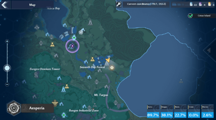 Beside C-01 Coordinates