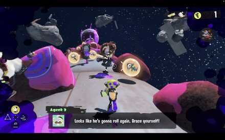 Look for the prompts when Mr.Grizz begins to roll the ship