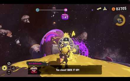 Stay far away to avoid getting hit