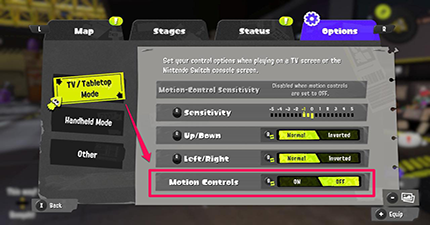 Splatoon 3 - Motion Controls